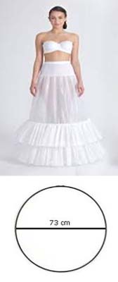 2 fodros alsószoknya 2 abronccsal - WHITE (feh�r)